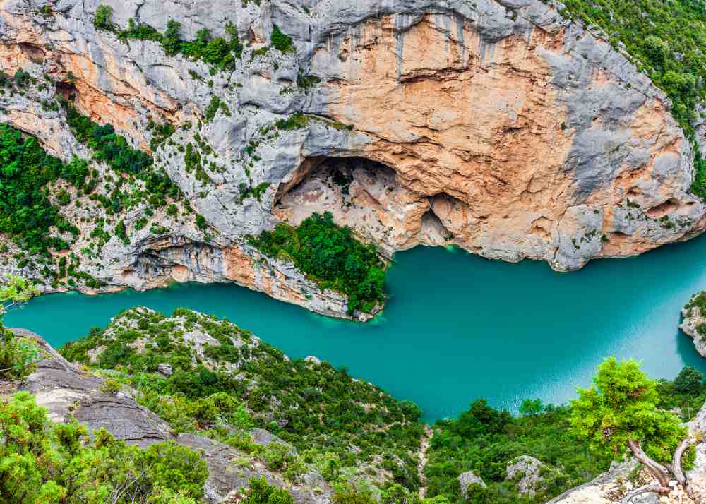 view of the Martel Trail in the Verdon Gorges