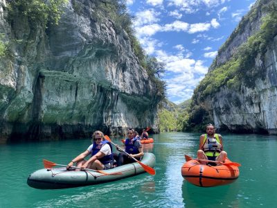 Canoe in the Verdon Gorges